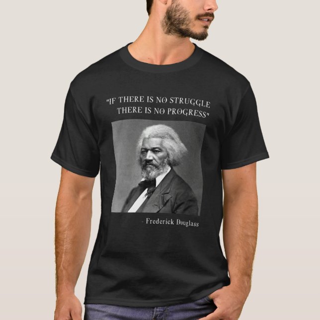T-shirt Frederick Douglass Black History Melanin (Devant)