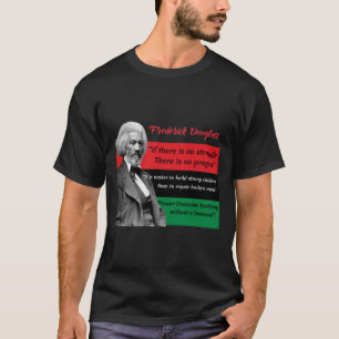 T-shirt Frederick Douglass cite le drapeau panafricain Bla