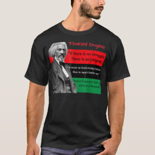 T-shirt Frederick Douglass cite le drapeau panafricain Bla