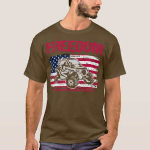 T-shirt Fredom SXS UTV côte à côte drapeau américain