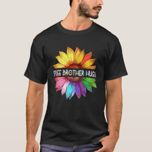 T-shirt Free Brother Hugs LGBTQ LGBT Pride Daisy Rainbow F