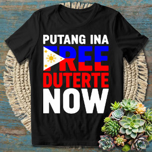 T-shirt Free Duterte Now I stand with PRRD Rodrigo Digong