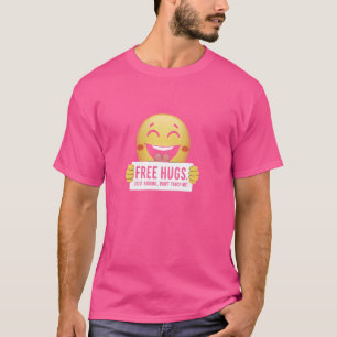 T-shirt Free Hug Just Joking Ne pas drôle Sarcastique nouv