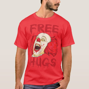T-shirt Free Hugs Halloween Evil Killer Scary Clown Horror
