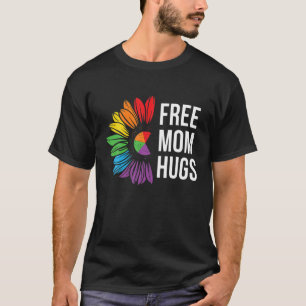 T-shirt Free Mom Hug LGBT Dad Hugs Pride Mois Rainbow Pri