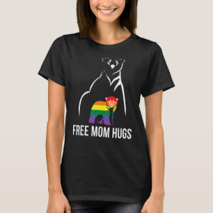 T-shirt Free Mom Hugs Gay pride Lgbt Rainbow Women