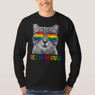 T-shirt Free Mom Hugs Lgbt Cat Gay pride Rainbow