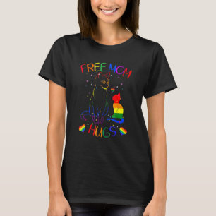 T-shirt Free Mom Hugs Lgbt Cat Gay pride Rainbow