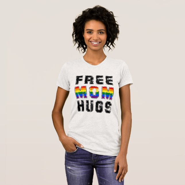 T-shirt Free Mom Hugs Tour 2019 (Devant entier)