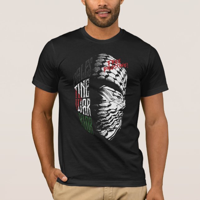 T-shirt Free Palestine "Palestine Warrior" (Devant)