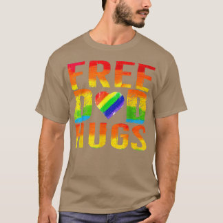 T-shirt Free Papa Hugs LGBT Pride Prix Mois Parades Ra