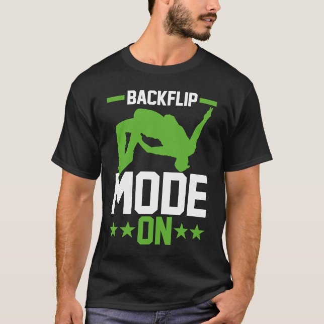 T-shirt Free Running Traceur Parkour Jumper Backflip Mode  (Devant)