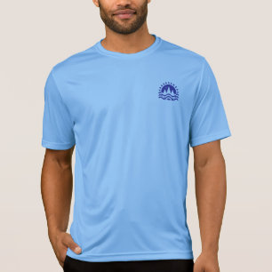 T-Shirt 'Free Spirit Explorer Emblem Blau' im Life