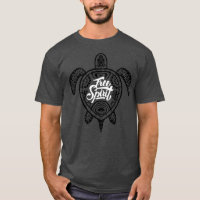 Free Spirit Green Turtle Style de surfer illustrat