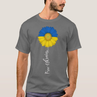 T-shirt Free Ukraine Sun Flower Support Ukraine