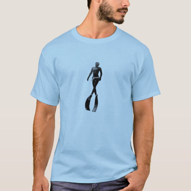 T-shirt Freediver - organique. Divers (hommes) (Devant)