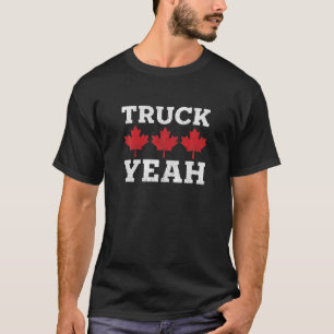 T-SHIRT FREEDOM CONVOY 2022 CANADIAN TRUCKER YEAH MAPLE LE