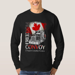 T-shirt Freedom Convoy 2022 I Support Canadian Truckers Ca