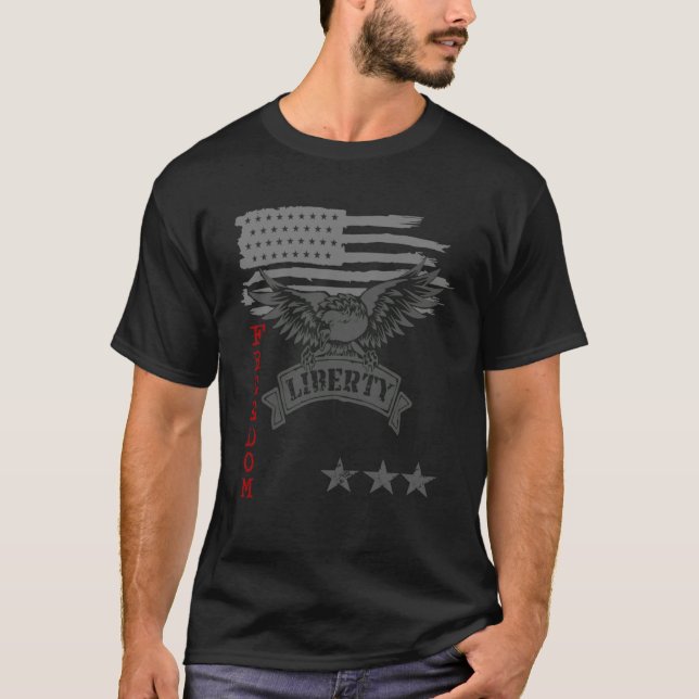 T-shirt Freedom Over Fear Pro Gun USA Flag 2nd Amendment   (Devant)
