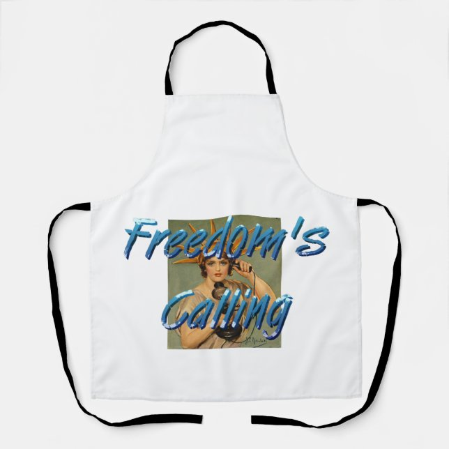 T-SHIRT Freedom ruft Schürze (Vorderseite)