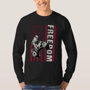 T-shirt Freedom Usa Quad Bike Four Wheeler All Terrain Veh