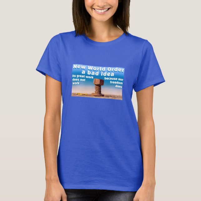T - Shirt "Freedom Works (dunkel)" (Vorderseite)