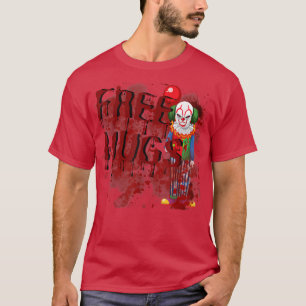 T-shirt FreeHugs Clown Lazy Costume d'Halloween Déplaisant