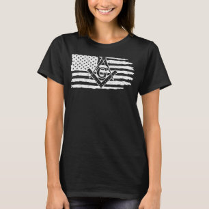 T-shirt Freemason Masonic Fraternal Freemasoney USA Drapea
