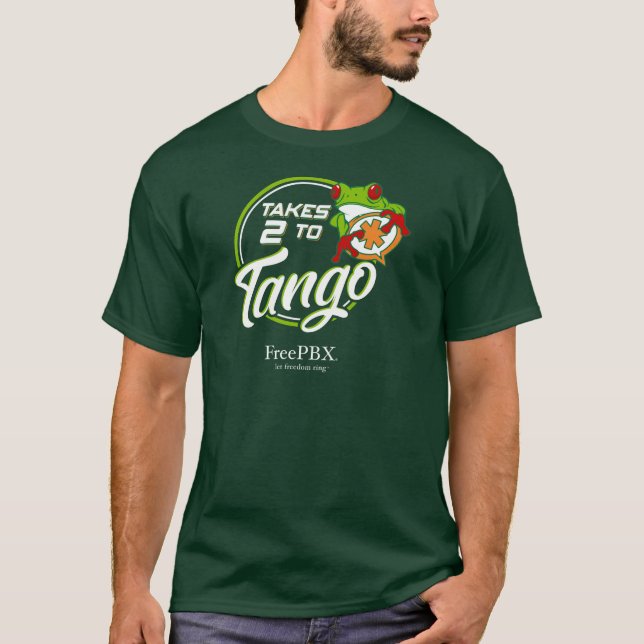 T-shirt FreePBX prend 2 à Tango (Devant)