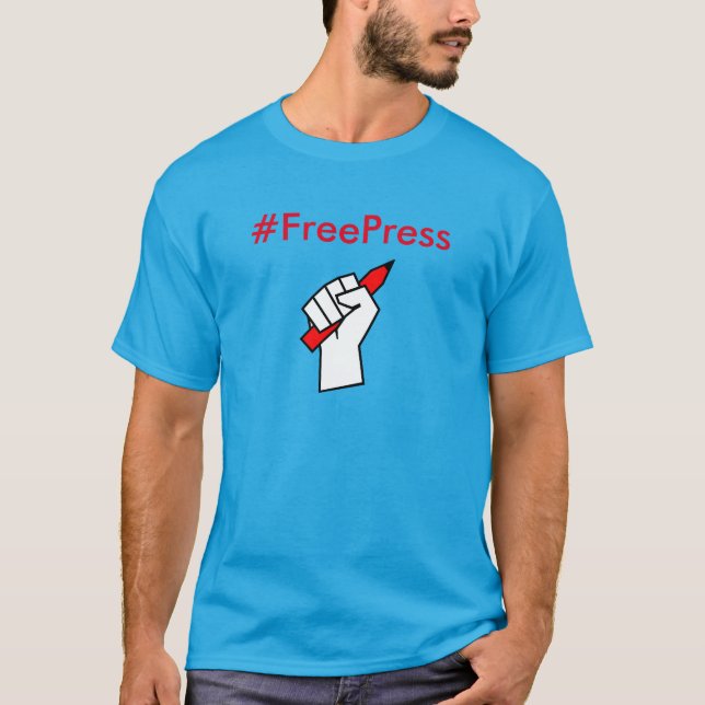T-shirt #FreePress personnalisé (Devant)