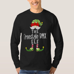 T-shirt Freestyle Bmx Elf Group Noël Pajama Party
