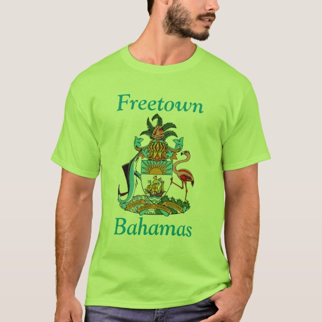 T-shirt Freetown, Bahamas avec armoiries (Eleuthera) (Devant)