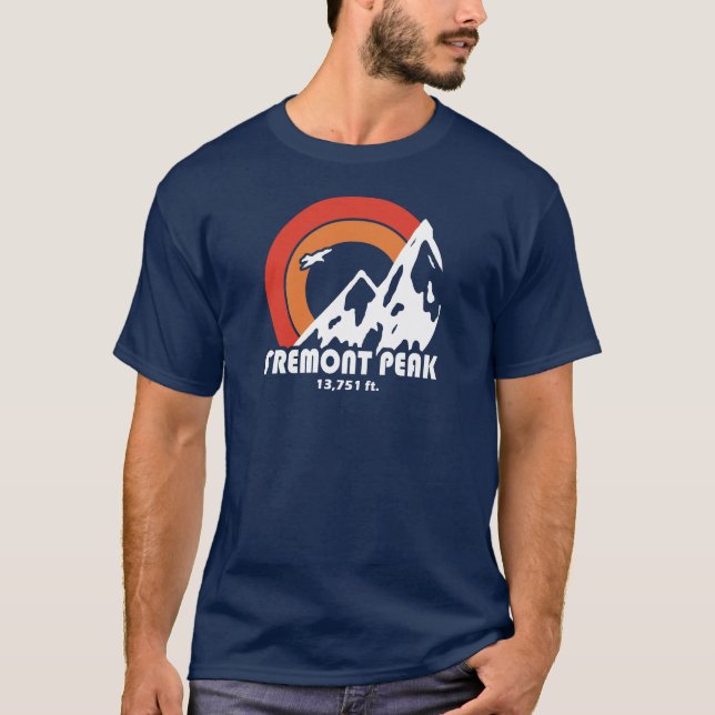 T-shirt Fremont Peak Wyoming Sun Eagle (Devant)