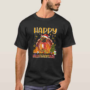 T-shirt French Bull Halloween Thanksgiving Happy Hallothan