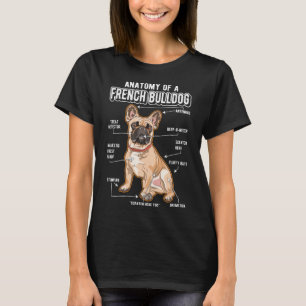T-shirt French Bulldog Anatomie Drôle Chien