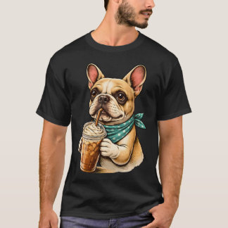 T-shirt French Bulldog Café glacé Fancy Pup