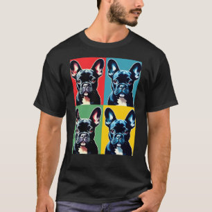 T-shirt French Bulldog - Französische Bulldogge - Pop Art