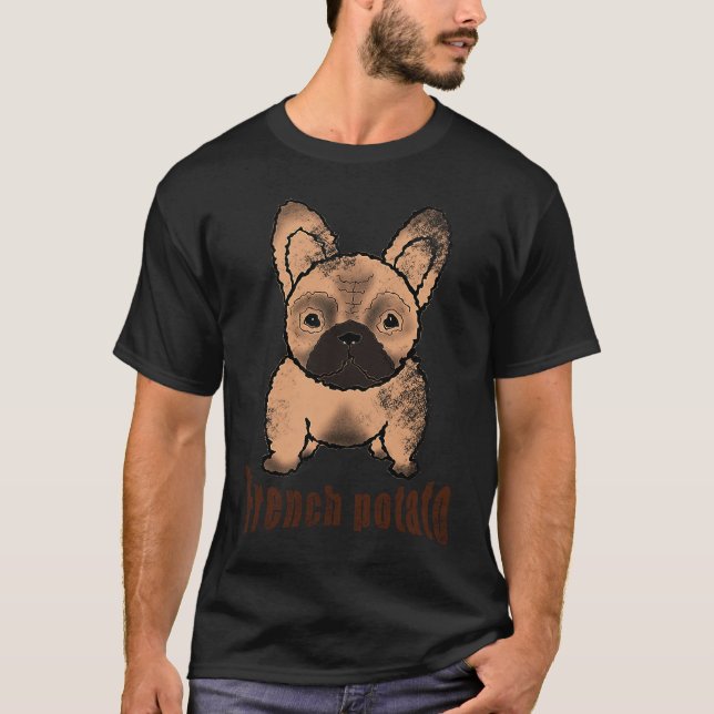 T-shirt French Bulldog French Potato (Devant)