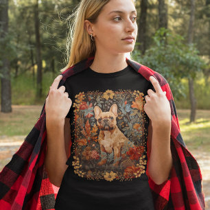 T-shirt French Bulldog Frenchie Garden Tapestry Anniversai