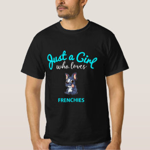 T-shirt French Bulldog Girls Kids French Bulldog Cadeau