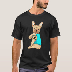 T-shirt French Bulldog I Love Maman Vêtements Chien Maman 