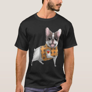 T-shirt French Bulldog I Love Mom Tattoo Dog Mother's Day