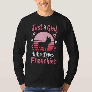 T-shirt French Bulldog Juste Une Fille Qui Aime Fren