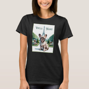 T-shirt French Bulldog Vive la France