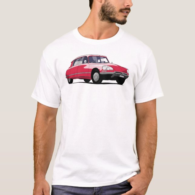 T-shirt French Car Citroen DS Classic Car (Devant)