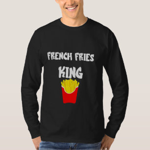 T-shirt French Fries King Fast Food Potato Frit Français F