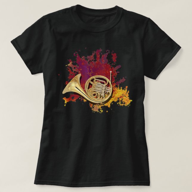 T-shirt french horn every day instrument3 (Design devant)