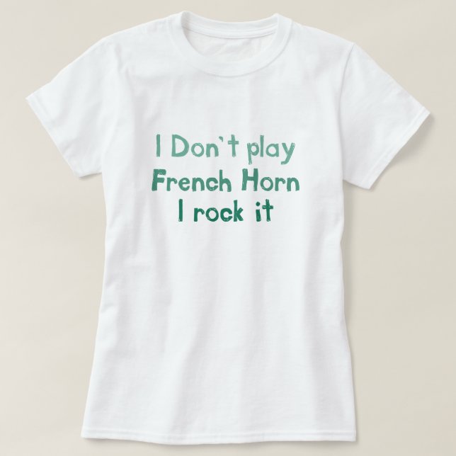 T-shirt French Horn Rock It - Dames (Design devant)