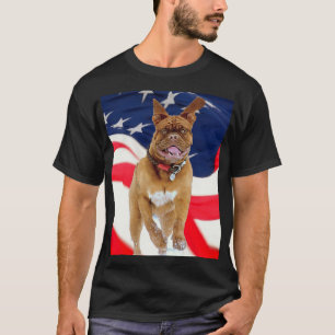 T-shirt French Mastiff American Pride