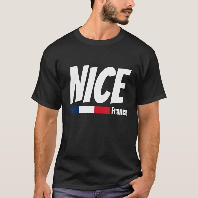 T-shirt French Pride France Travel Love France Nice France (Devant)